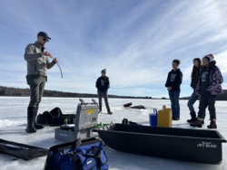 The 2025 council monitors lake health on the ice