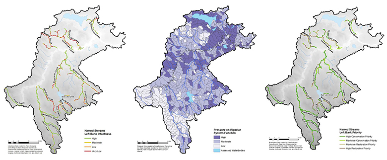 3 riparian datasets