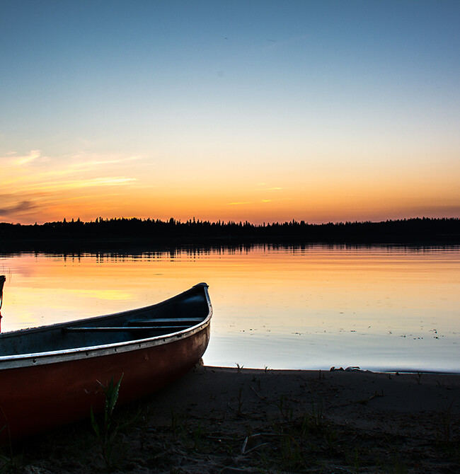 Sunset at Whitney Lake.